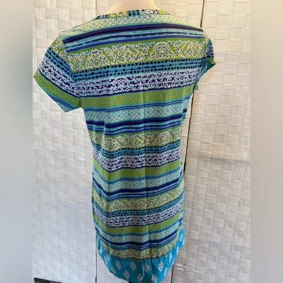 LANDS END SWIM SCUBA BLUE DRESS L - Picture 8 of 14